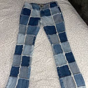 Zane Di Patchwork Jeans